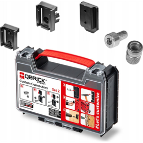 Kit raccords rapides avec inserts filetés Qbrick System Custom Connectors Set 2
