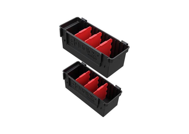 Ensemble de conteneurs modulaires Qbrick System Custom Deep Modular Bin Set