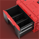Boîte avec tiroir Qbrick System ONE 2.0 DRAWER 1 TOOLBOX RED Ultra HD Custom