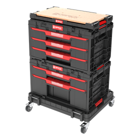Ensemble de caisses à outils avec tiroirs sur plateforme de transport Qbrick System ONE 2.0 WORKSHOP DRAWERS SET nr 4