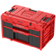 Ensemble de caisses à outils avec tiroirs sur plateforme de transport Qbrick System ONE 2.0 WORKSHOP DRAWERS SET nr 5 RED Ultra HD Custom