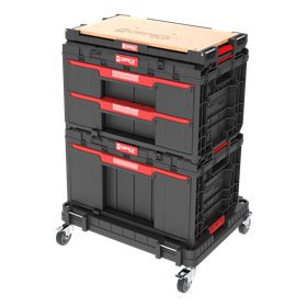 Ensemble de caisses à outils avec tiroirs sur plateforme de transport Qbrick System ONE 2.0 WORKSHOP DRAWERS SET nr 6