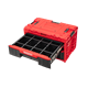 Ensemble de caisses à outils avec tiroirs sur plateforme de transport Qbrick System ONE 2.0 WORKSHOP DRAWERS SET nr 7 RED Ultra HD Custom