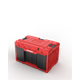 Ensemble de caisses à outils avec tiroirs sur plateforme de transport Qbrick System ONE 2.0 WORKSHOP DRAWERS SET nr 7 RED Ultra HD Custom
