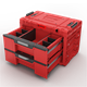 Caisse à outils avec tiroirs Qbrick System PRIME DRAWER 2 TOOLBOX EXPERT RED Ultra HD Custom