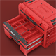 Caisse à outils avec tiroirs Qbrick System PRIME DRAWER 3 TOOLBOX EXPERT RED Ultra HD Custom
