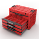 Caisse à outils avec tiroirs Qbrick System PRIME DRAWER 4 TOOLBOX EXPERT RED Ultra HD Custom