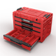 Caisse à outils avec tiroirs Qbrick System PRIME DRAWER 4 TOOLBOX EXPERT RED Ultra HD Custom