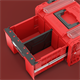 Boîte avec tiroir Qbrick System PRO 2.0 DRAWER 1 TOOLBOX PROFI BASIC RED Ultra HD Custom