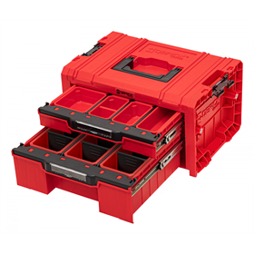 Caisse à outils avec tiroirs Qbrick System PRO 2.0 DRAWER 2 TOOLBOX EXPERT RED Ultra HD Custom