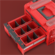 Caisse à outils avec tiroirs Qbrick System PRO 2.0 DRAWER 2 TOOLBOX PROFI EXPERT RED Ultra HD Custom