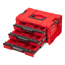 Caisse à outils avec tiroirs Qbrick System PRO 2.0 DRAWER 3 TOOLBOX EXPERT RED Ultra HD Custom