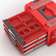 Caisse à outils avec tiroirs Qbrick System PRO 2.0 DRAWER 3 TOOLBOX PROFI EXPERT RED Ultra HD Custom