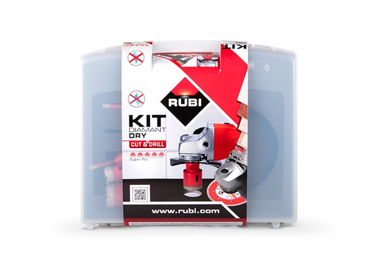 Kit de couronnes diamantées + disque Rubi DRYGRES