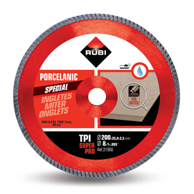 Disque diamant 200x25,4mm Rubi TPI 200 SUPERPRO
