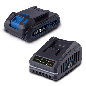 Chargeur et batterie 18 V 2,0 Ah Scheppach SBSK2.0 20V IXES