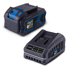 Chargeur et batterie 18 V 4,0 Ah Scheppach SBSK4.0 20V IXES