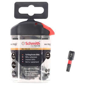Embouts de vissage à percussions T25 25mm HI-TEK,, 20pcs. Schmith SBU-T25/25