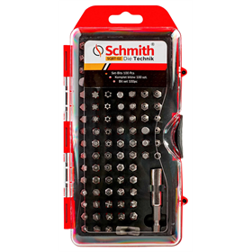 Jeu d'embouts de vissage 100pcs. Schmith SQBT-02