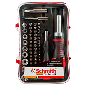 Jeu d'embouts de vissage 65pcs. Schmith SQBT-11