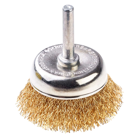 Brosse pour perceuse, fi 6, fil ondulé 100mm Schmith SSZD-04