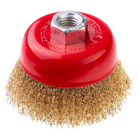 Brosse pour meuleuse, M14, fil ondulé 120mm Schmith SSZD-10