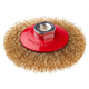 Brosse métallique pour meuleuse M14, fil acier torsadé 115mm Schmith SSZT-06