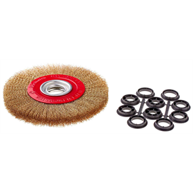 Brosse circulaire avec ouverture 32,  fil acier torsadé 250mm Schmith SSZT-10