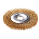 Brosse circulaire avec ouverture 22,  fil acier torsadé 120mm Schmith SSZT-11