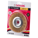 Brosse circulaire avec ouverture 22,  fil acier torsadé 120mm Schmith SSZT-11