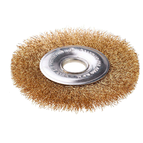 Brosse circulaire avec ouverture 22,  fil acier torsadé 150mm Schmith SSZT-12