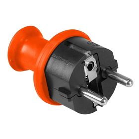 Fiche droite isolée uni-schuko 16a, 250v Schmith SWP-03