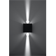 Applique LUCA LED noire IP54 Sollux Lighting Deep Space