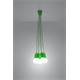 Suspension DIEGO 5 vert Sollux Lighting Nickel