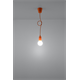 Suspension DIEGO 1 orange Sollux Lighting Nickel