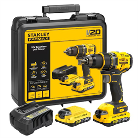Perceuse-visseuse Stanley FatMax V20 SFMCD720D2K 2x2.0Ah