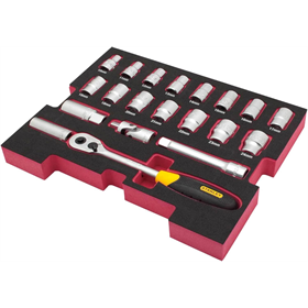 Coffret de douilles 1/2", insert pour T-STACK, 20 éléments Stanley FMHT0-74297
