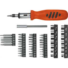 Embouts de vissage avec support, kit 52 pièces Top Tools 39D357