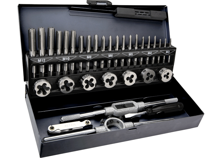 Coffret de tarauds et matrices M3-M12, 32pcs. Topex 14A426