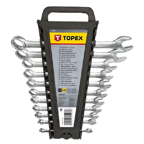 Clés plates mixtes 6-22 mm, 12 pièces Topex 35D757