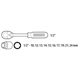Jeu de douilles 1/2", 10pcs avec clé à cliquet Topex 38D652