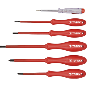 Tournevis 1000V, jeu de 6 pièces Topex 39D155