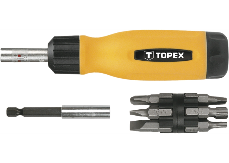 Embout de tournevis avec manche, ensemble 14pcs Topex 39D518