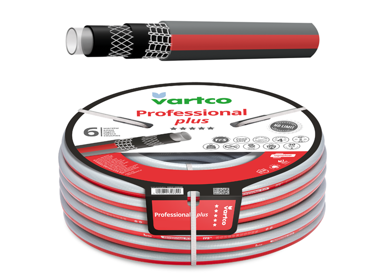 Tuyau d'arrosage 1/2" 20 m 6 couches Vartco PROFESSIONAL PLUS TFS 1005120020