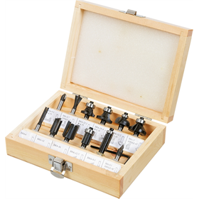 Coffret fraises en carbure, tige 6mm, 12pcs. Verto 60H008