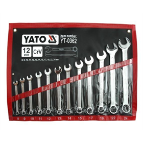 Clés fourches et polygonales 8-24 mm Yato YT-0362