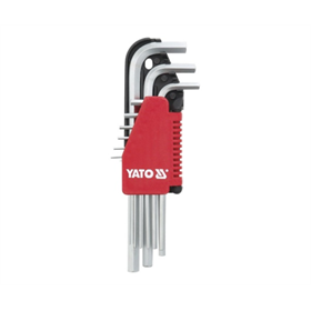 Clé hex 9 pièces 1,5-10 mm CRV longue Yato YT-0501