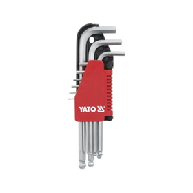 Clé hex boulette 9 pièces 1,5-10 mm CRV Yato YT-0506
