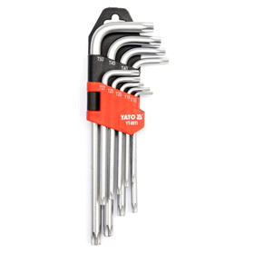 Clé torx 9 pièces t10 - t50 CR-V Yato YT-0511