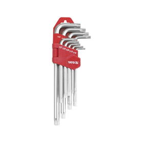 Clé torx 9 pièces t10 - t50 CR-V longue Yato YT-0512